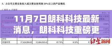 朗科科技独家更新揭秘,最新动态与重磅消息(11月7日)
