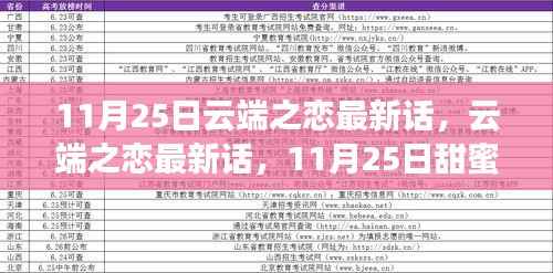 云端之恋最新话,情感纠葛展现新篇章,甜蜜继续