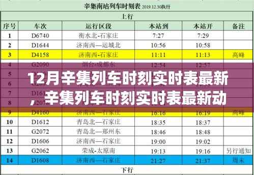 辛集列车时刻实时表更新,运输效率探讨与最新动态分析