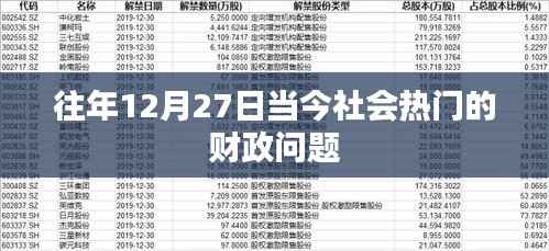 财政热点解析,年末深度解读当今热门财政问题
