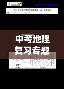 中考地理复习专题,深化理解,决胜考场