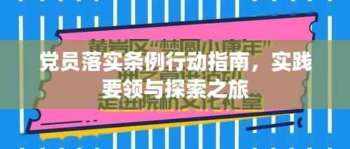 党员落实条例行动指南,实践要领与探索之旅