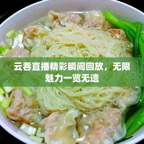 云吞直播精彩瞬间回放,无限魅力一览无遗