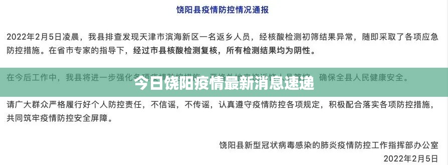 今日饶阳疫情最新消息速递
