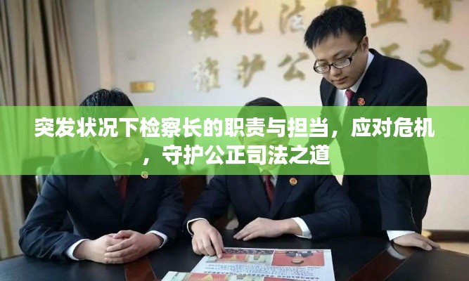 突发状况下检察长的职责与担当,应对危机,守护公正司法之道